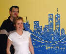 Kerry & Amanda with Amanda's paintwork